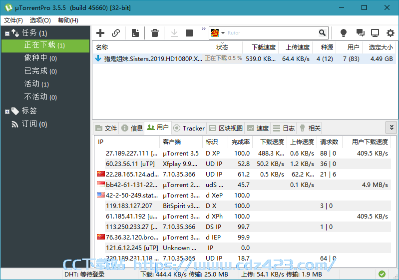 [上传下载] uTorrent PRO v3.6.0.47008 去除广告绿色版